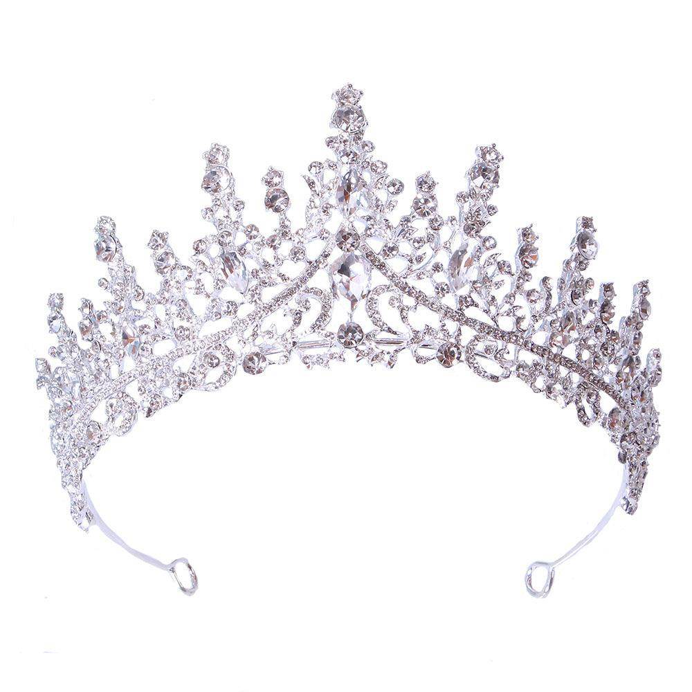Baroque rhinestone alloy festival headband Crown Luxury tiara crown 651827787417 - COCOMELODY